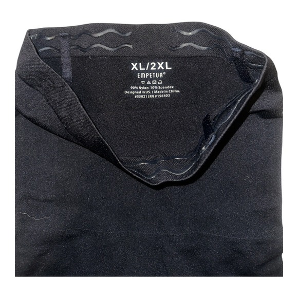 Empetua All Day Every Day High Waisted Black Shaper Shorts, XL/XXL - Picture 3 of 7